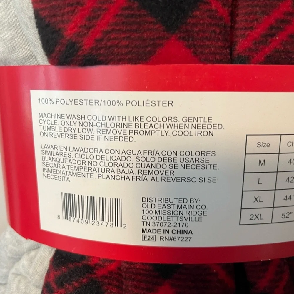 Women’s Holiday Pajama Set with Red Plaid Pants - Picture 4 of 4